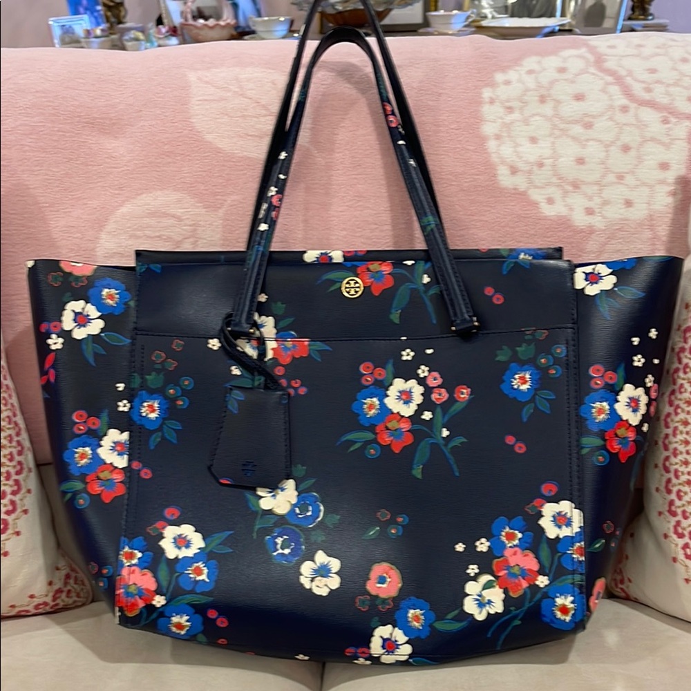 Tory Burch Parker Floral Large Zip Tote